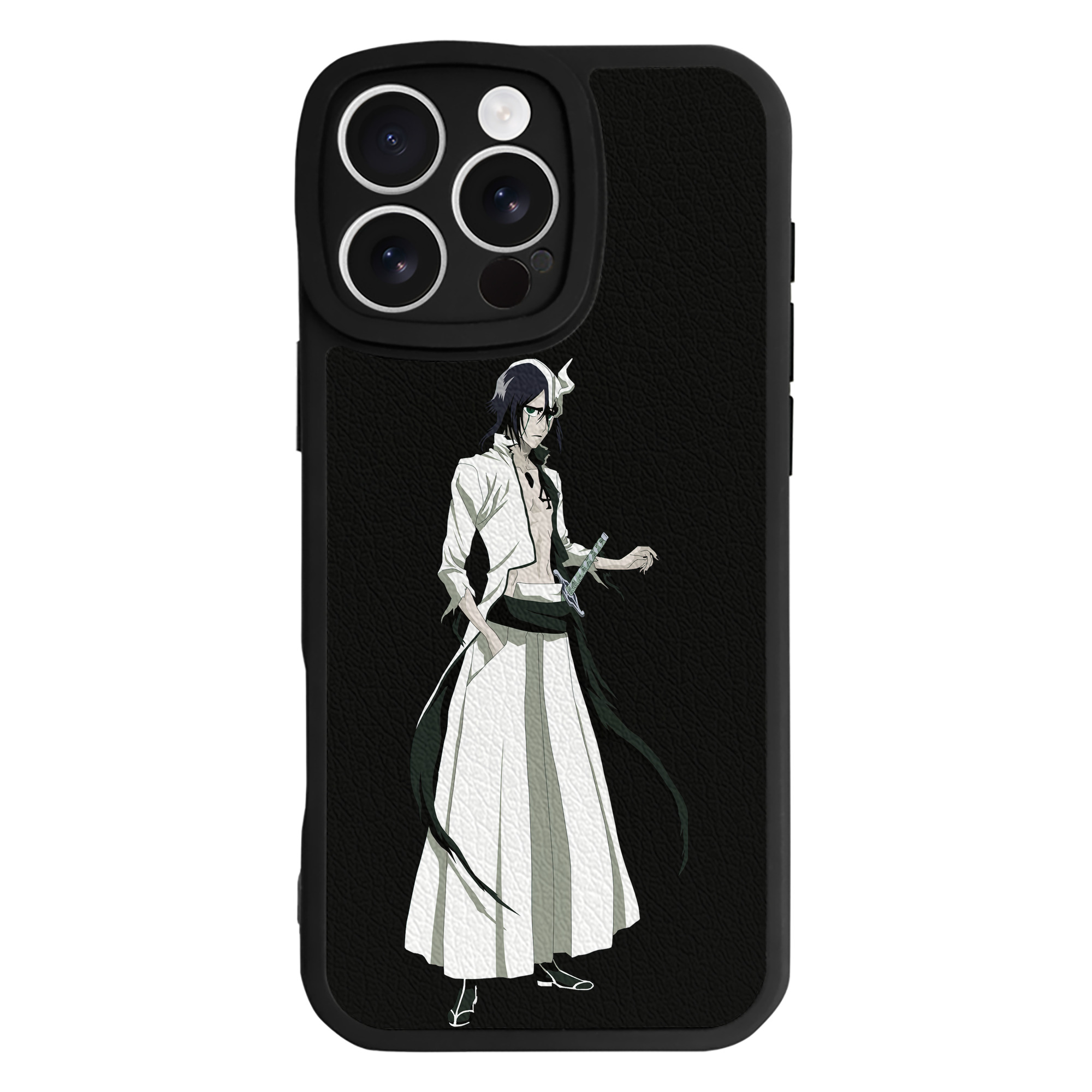 （画像用） ブリーチ ウルキオラ·シファー BLEACH Ulquiorra cifer 【iPhone 16シリーズ対応】シリコンスマホケース（レザー調） 材質：シリコン